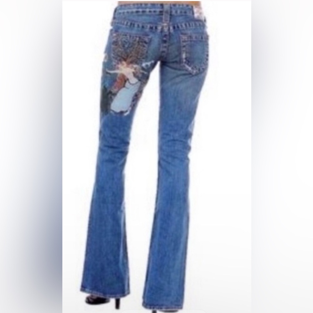 True Religion 2004 Lady Godiva Embroidered  Jeans
